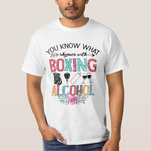 T-shirt Savoir Ce Qui Récit Avec La Boxe (Devant)
