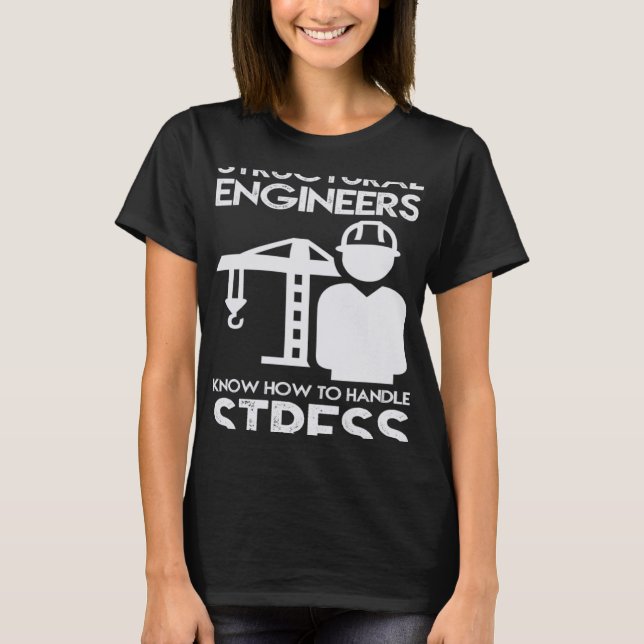 T-shirt Savoir Comment Manipuler La Structure De Stress Po (Devant)
