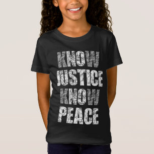 T-Shirt Savoir Justice No Peace Black Pride History Manife