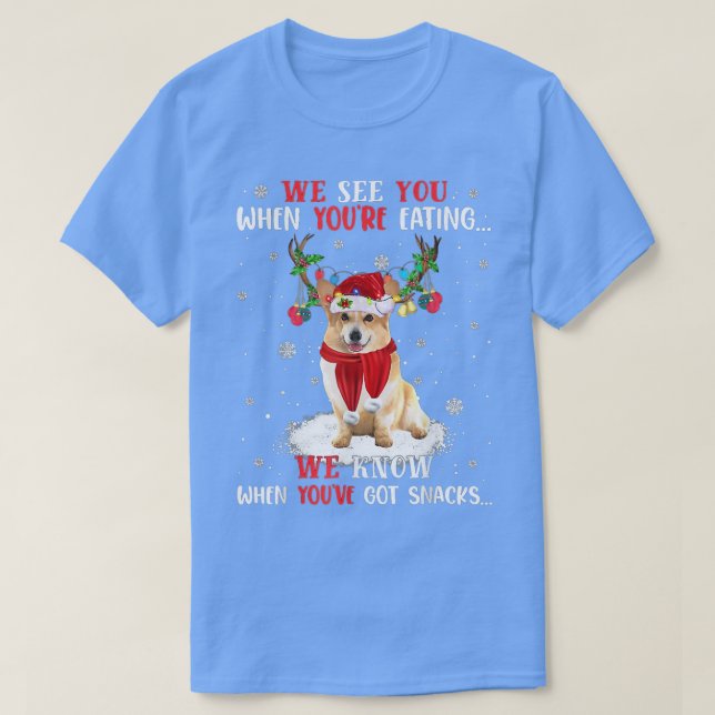 T-shirt Savoir When Youve Got Snacks Corgi  (Design devant)