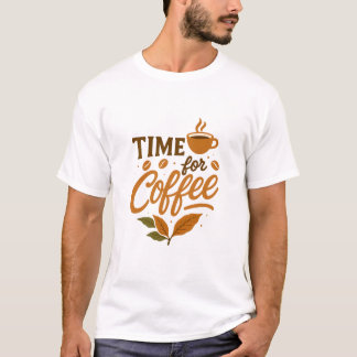 T-shirt Savourez le moment avec la joie du café