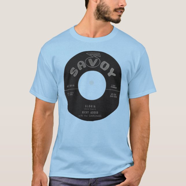 T-shirt Savoy Label de disque (Devant)