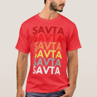 Savta Grand-mère en hébreu Nom coloré pour Savt