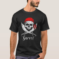 Savvvy Pirate Dit Crâne Et Crossbones Drapeau