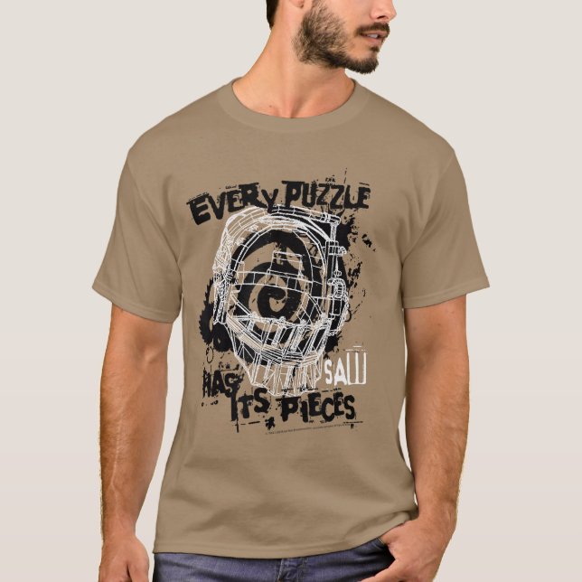T-shirt Saw Every Puzzle Has Its Pieces Horror Movie retro (Devant)