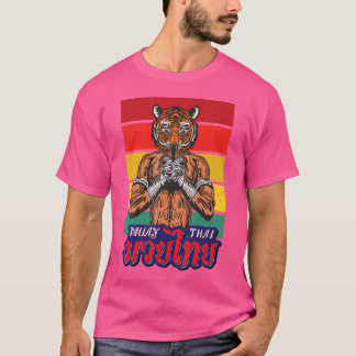 T-shirt Sawadee Thai traditionnel Sak Yant Thai Twin Tiger