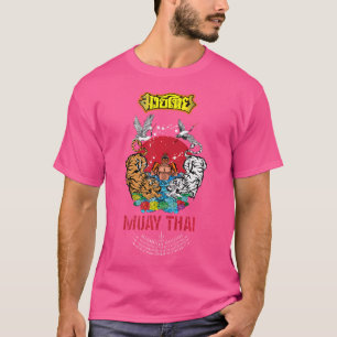 T-shirt Sawadee Thai traditionnel Sak Yant Thai Twin Tiger