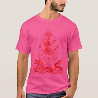 T-shirt Sawadee Thai traditionnel Sak Yant Thai Twin Tiger