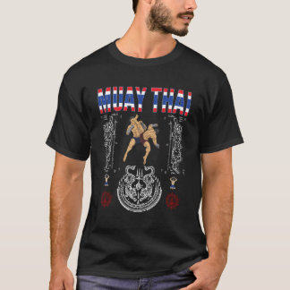 T-shirt Sawadee Thai traditionnel Sak Yant Thai Twin Tiger