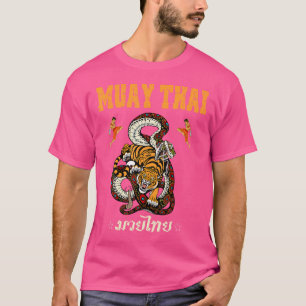 T-shirt Sawadee Thai traditionnel Sak Yant Thai Twin Tiger