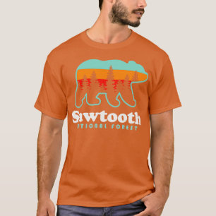 T-shirt Sawtooth National Forest Camping Idaho Randonnée