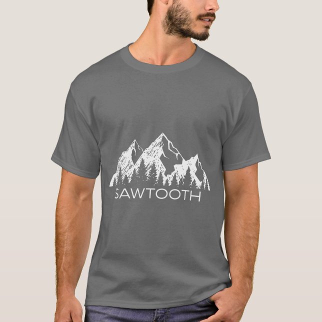 T-shirt Sawtooth National Forest Idaho Cadeau Sawtooth (Devant)