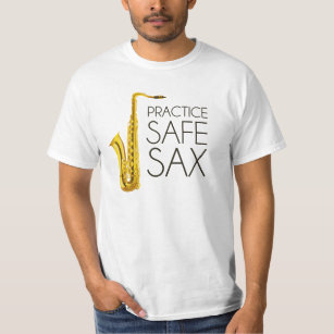 T-shirt Saxo de coffre-fort de pratique
