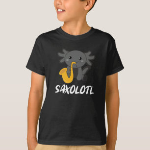 T-shirt Saxolotl Joue De La Musique Saxophone Un Axolotl D