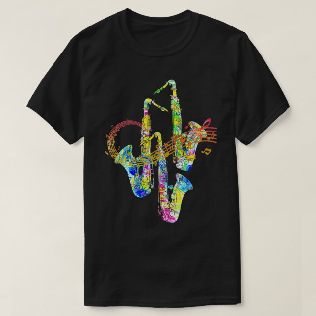 T-shirt Saxophone (Design devant)
