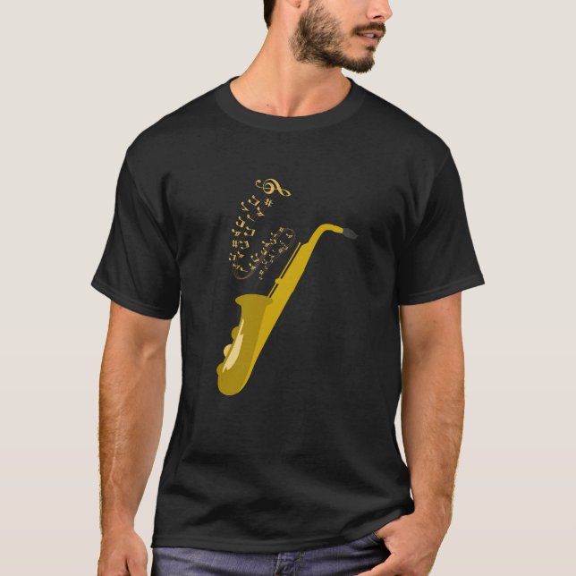 T-shirt saxophone (Devant)