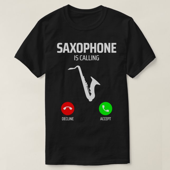 T-shirt saxophone 1 (Design devant)