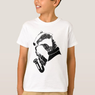 T-shirt Saxophone badge