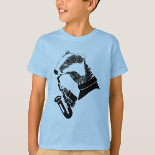 T-shirt Saxophone Badger
