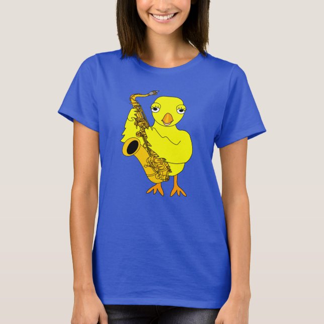 T-shirt Saxophone Chick (Devant)