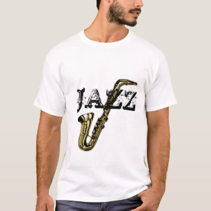 T-shirt saxophone de jazz