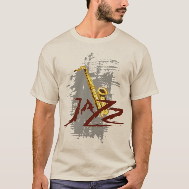 T-shirt Saxophone de jazz (Devant)