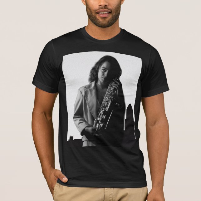 T-shirt Saxophone de ville (Devant)