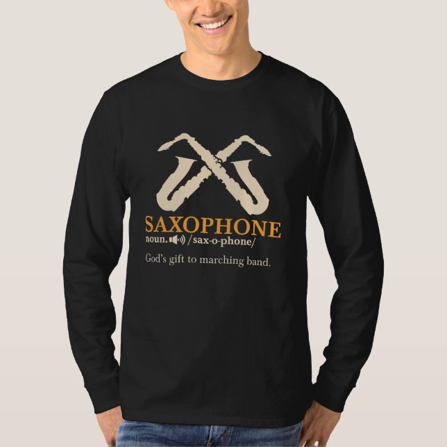 T-shirt Saxophone - Définition de Saxophone (Devant)