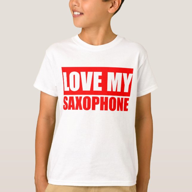 T-shirt Saxophone drôle (Devant)