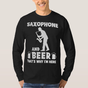 T-shirt Saxophone et bière - Le Duet Tee parfait   Musique