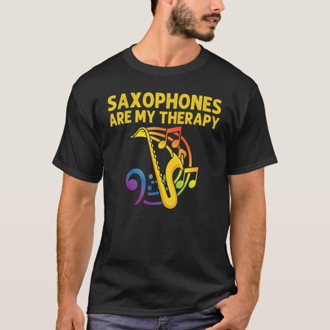 T-shirt Saxophone For Men Women Reed Instrument (Devant)