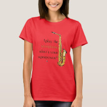 Saxophone illustration avec inscription