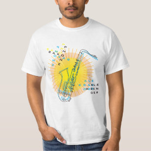T-shirt Saxophone Illustration Cool Art moderne Saxophonis