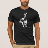 T-shirt saxophone illustré