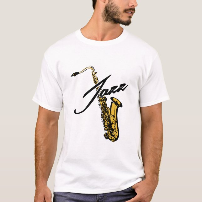 T-shirt Saxophone Jazz (Devant)