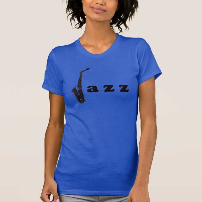 T-SHIRT SAXOPHONE JAZZ (Devant)