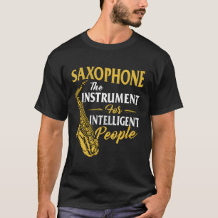 T-shirt Saxophone L'Instrut Pour Des Personnes Intelligent