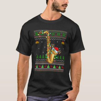 T-shirt Saxophone Musique Lover Xmas Père Noël Saxophone l
