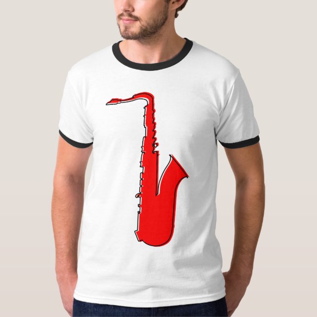 T-shirt saxophone oddRex (Devant)