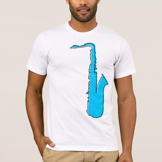 T-shirt saxophone oddRex (Devant)