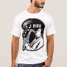 T-Shirt saxophone oiseau