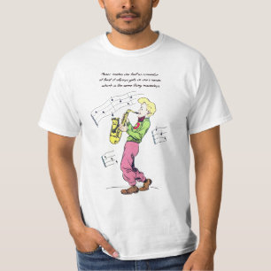 T-shirt Saxophone Player Music Citations de bande dessinée