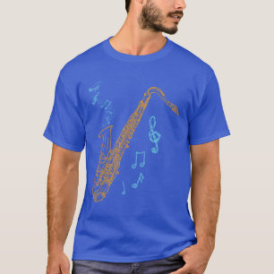 T-shirt Saxophone Player Musicien Jazz Musique Art
