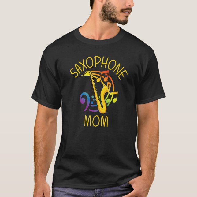 T-shirt Saxophone Pour Maman Instrument De Reed Pour Femme (Devant)