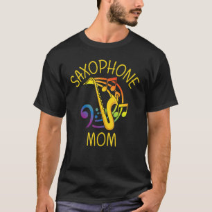 T-shirt Saxophone Pour Maman Instrument De Reed Pour Femme