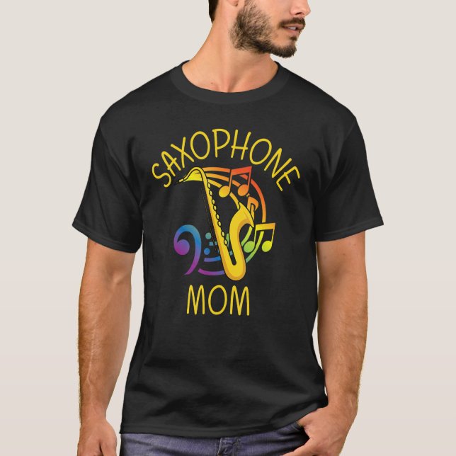 T-shirt Saxophone Pour Maman Instrument De Reed Pour Femme (Devant)