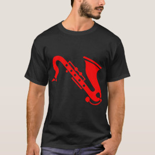 T-shirt Saxophone - Rouge