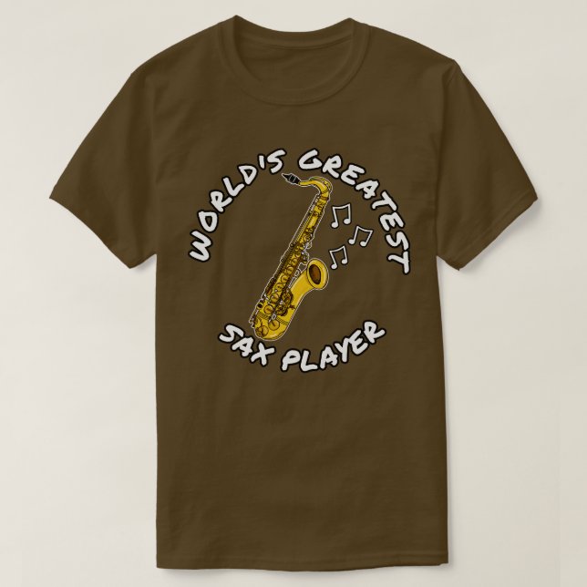 T-shirt Saxophone Saxophoniste M (Design devant)