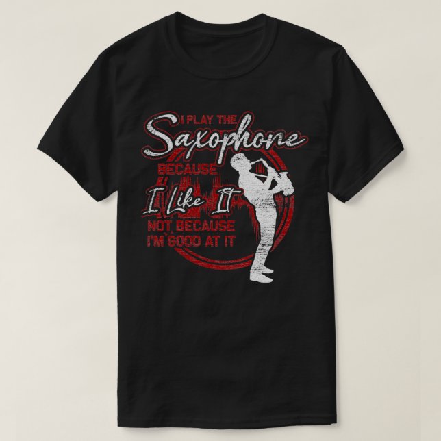 T-shirt Saxophone Saxophoniste Marching Band Rétro (Design devant)