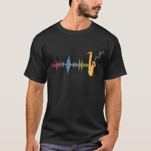 T-shirt Saxophoniste de jazz music